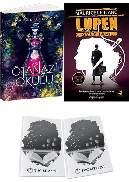 Arsen Lüpen Oyuk Iğne ve Ephesus Yayınları Ötanazi Okulu 2 Maral Atmaca 2li Set + Hediyeli