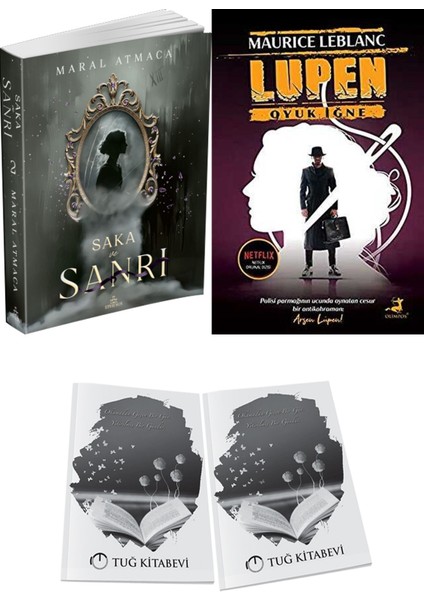 Arsen Lüpen Oyuk Iğne ve Ephesus Yayınları Saka ve Sanrı 2 Maral Atmaca 2li Set + Hediyeli