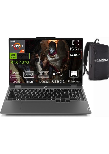 Loq Amd Ryzen 7 7435HS 83JC00BTTR-092 48GB 4tb+4tb RTX4070 8gb Windows 11 Pro 15.6" Fhd Taşınabilir Bilgisayar fiyatları