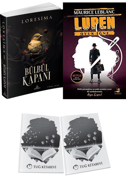Arsen Lüpen Oyuk Iğne ve Ephesus Yayınları Bülbül Kapanı 1 Loresima 2li Set + Hediyeli