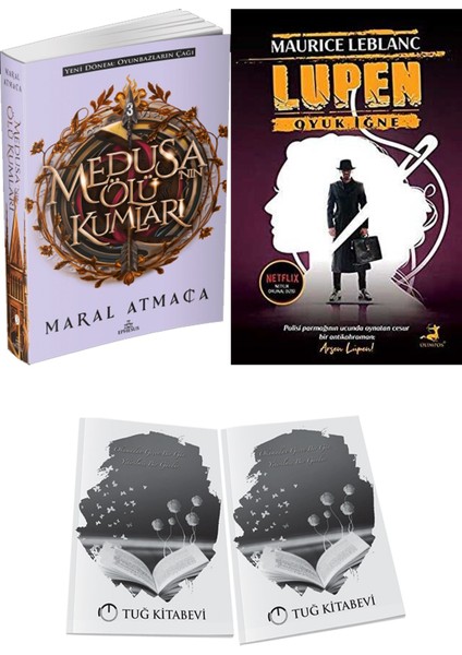 Arsen Lüpen Oyuk Iğne ve Ephesus Yayınları Medusanın Ölü Kumları 3 Maral Atmaca 2li Set + Hediyeli