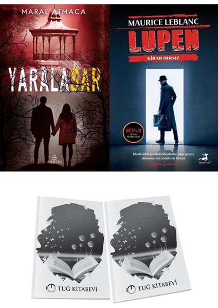 Arsen Lüpen Kibar Hırsız ve Ephesus Yayınları Yaralasar 4 Maral Atmaca 2li Set + Hediyeli