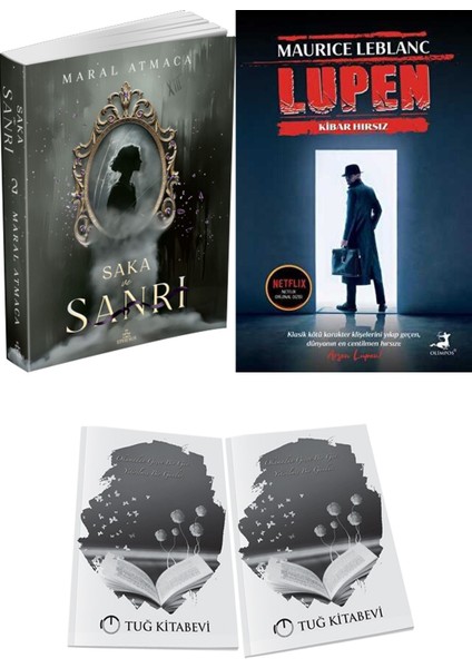 Arsen Lüpen Kibar Hırsız ve Ephesus Yayınları Saka ve Sanrı 2 Maral Atmaca 2li Set + Hediyeli