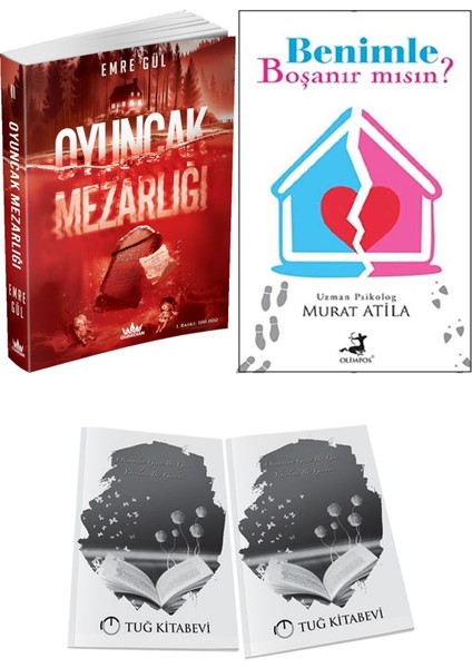 Benimle Boşanır Mısın? ve Guardian Yayınları Oyuncak Mezarlığı Emre Gül 2li Set + Hediyeli