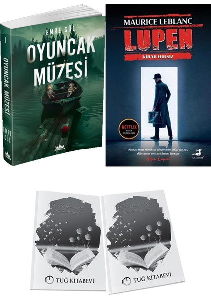 Arsen Lüpen Kibar Hırsız ve Guardian Yayınları Oyuncak Müzesi Emre Gül 2li Set + Hediyeli