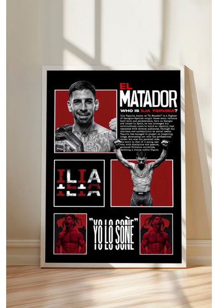 Ilıa Topurıa (El Matador), Çerçevesiz Ufc Tasarım Poster fiyatları