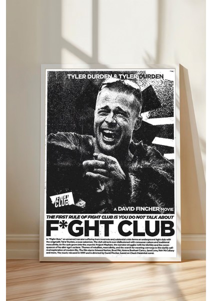Fıght Club - Çerçevesiz Tasarım Poster, Afiş fiyatları