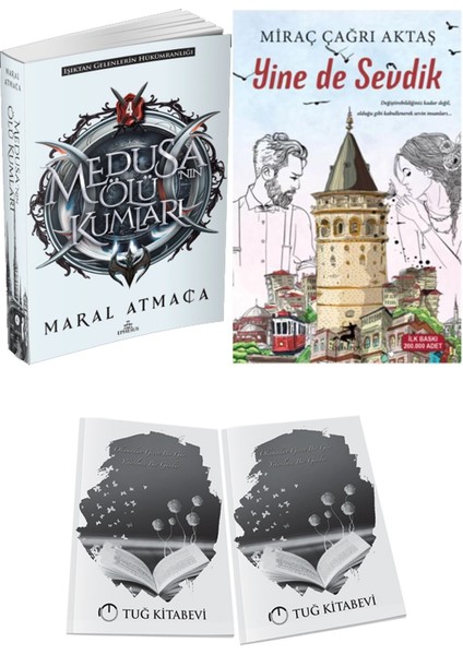 Yine De Sevdik ve Ephesus Yayınları Medusanın Ölü Kumları 4 Maral Atmaca 2li Set + Hediyeli