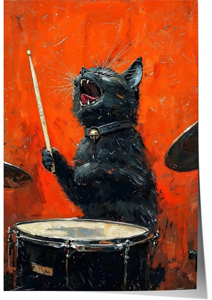 Meowbeats - Fudalab Çerçevesiz Poster, Dekoratif Poster