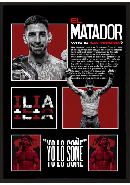 Ilıa Topurıa (El Matador), Çerçevesiz Ufc Tasarım Poster fırsatları