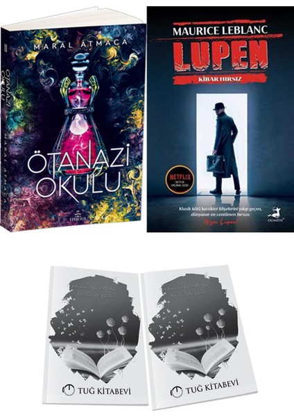 Arsen Lüpen Kibar Hırsız ve Ephesus Yayınları Ötanazi Okulu 2 Maral Atmaca 2li Set + Hediyeli
