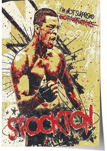 Nate Diaz - Çerçevesiz Poster, Ufc Tasarım Poster