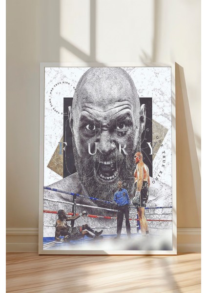 Tyson Fury - Çerçevesiz Tasarım Poster, Duvar Tablosu fiyatları