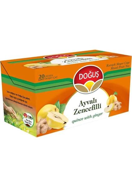 Ayvalı Zencefilli Karışık Meyve Çayı 20'li x 4 Adet fiyatları