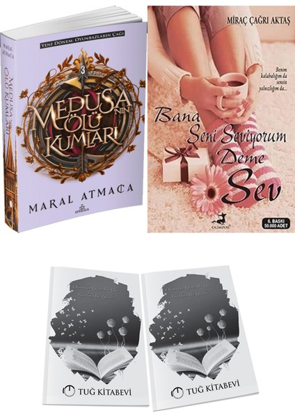 Bana Seni Seviyorum Deme Sev ve Ephesus Yayınları Medusanın Ölü Kumları 3 Maral Atmaca 2li Set + Hediyeli