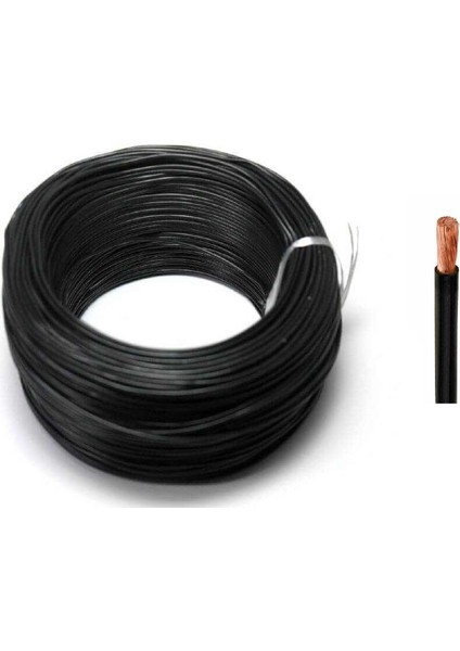 Han Nyaf-0.34-Sh ,kesit 0.34MM 1-Damar/çok Telli SIYAH/200MT Nyaf Kablo