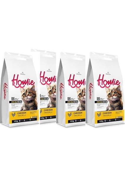 3 Alana 1 Bedava Homie Yavru Tavuklu Kedi Mamaları