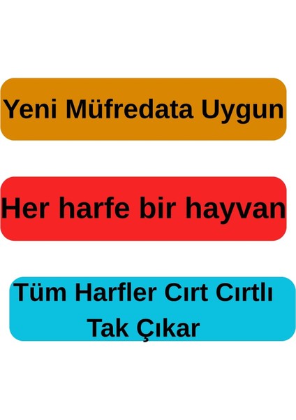 1. Sınıf Ilk Okuma Yazma Cırt Cırtlı Keçe Harf Panosu – Hayvanlı Tren Seti (34 Parça) fiyatları