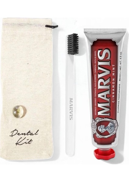 Cinnamon Mint Diş Macunu 85 ml + Yumuşak Beyaz Diş Fırçalı Dental Kit