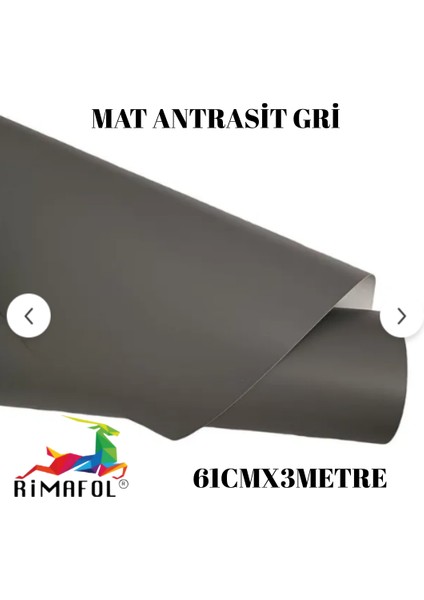 Mat Antrasit Gri Yapışkanlı Folyo Mutfak Dolap ve Mobilya Kaplama Folyosu 61CMX3METRE fiyatları