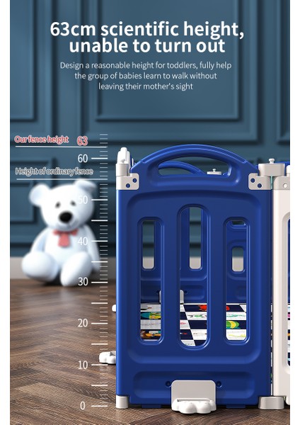 "renkli Penguen Kapılı Oyun Alanı – Güvenli ve Eğlenceli Bir Dünya!" (Kolay Kurulum ,katlanabilir)