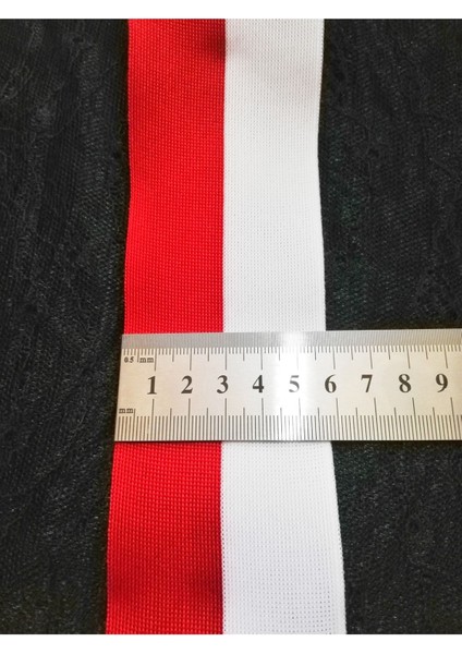 Kırmızı Beyaz Tiktak Şerit 6 cm modelleri