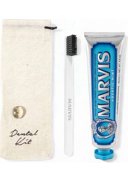 Aquatic Mint Diş Macunu 85 ml + Yumuşak Beyaz Diş Fırçalı Dental Kit