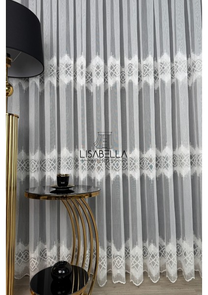 Luxe Brode Tül Ttm Zemin Yumuşak Zemin Dökümlü Ütü Istemez , Etkileyici Işıl Işıl (Pilesiz Düz Dikiş) fiyatları