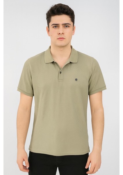 Gewer Slim Fit Erkek Kısa Kol Polo Yaka Tshirt - 7350