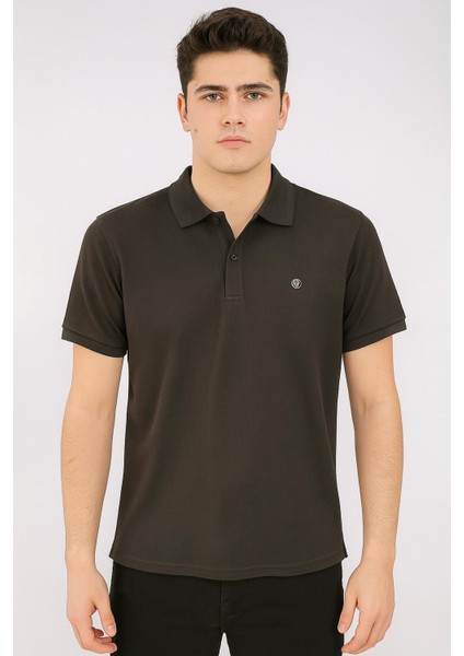 Gewer Slim Fit Erkek Kısa Kol Polo Yaka Tshirt - 7350