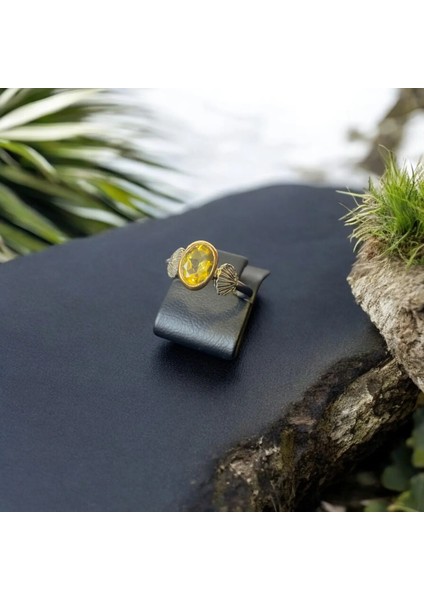 Sitrin Taşı Gümüş Yüzük (Bolluk, Bereket ve Para) fiyatları