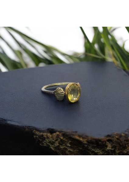 Sitrin Taşı Gümüş Yüzük (Bolluk, Bereket ve Para) modelleri