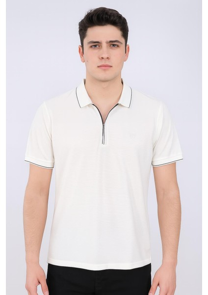 Gewer Slim Fit Erkek Kısa Kol Polo Yaka Tshirt - 7351