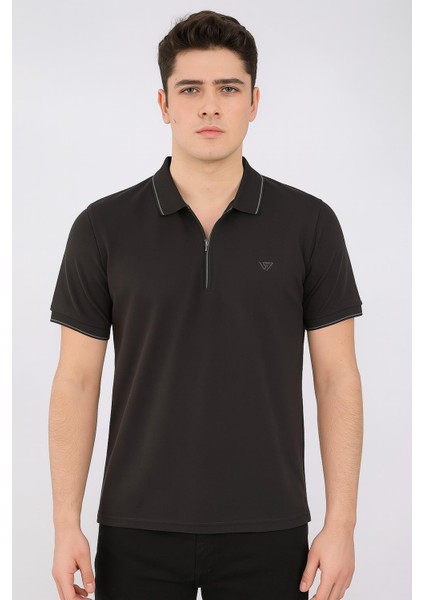 Gewer Slim Fit Erkek Kısa Kol Polo Yaka Tshirt - 7351