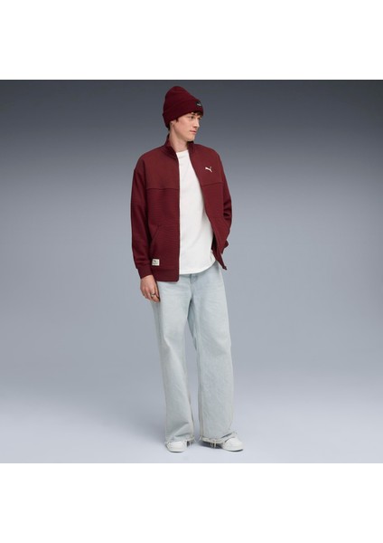 CLASS Pinnacle Track Bordo Erkek Fermuarlı Sweatshirt modelleri