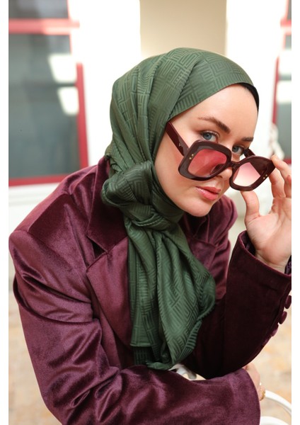 Deluxe Yeşil Şal 40005-31 indirimleri