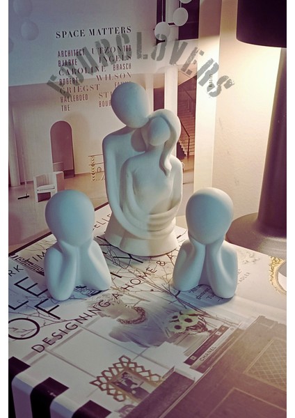 Dekoratif 2 Çocuklu Aile Seti