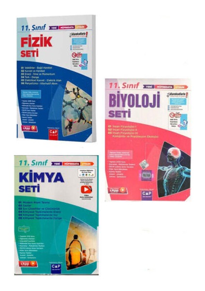 11. Sınıf Anadolu Lisesi Fizik Kimya Biyoloji Fasikül Set