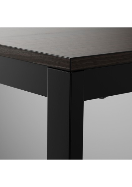 Vangsta Yemek Masası 120 -180 x 75 cm Açılır Siyah Kahverengi 4-6 Kişilik Melamin Kaplama modelleri