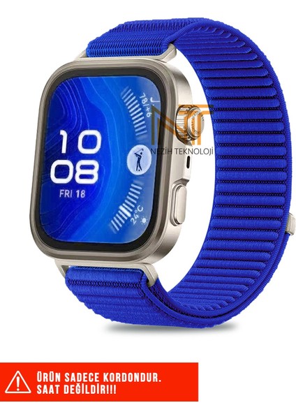 Huawei Fit 4 Pro / Fit 4 / Fit 3 Uyumlu Sportif Örgü Cırtlı Pratik Kordon