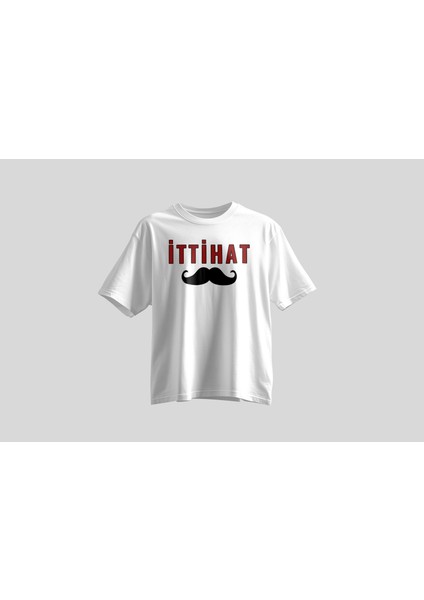 Tolga Turan Özel Ittihat Serisi Pamuklu Baskılı Beyaz Siyah T-Shirt Modelleri