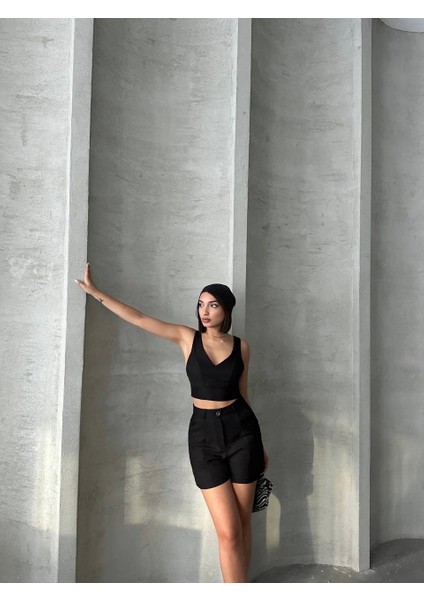 Şortlu Keten Takım S255014 modelleri