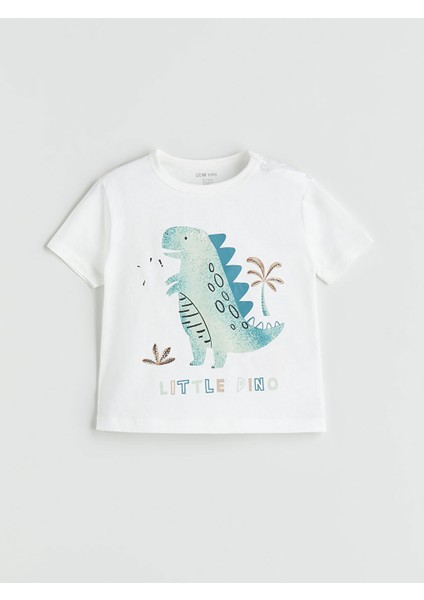 Yeni Sezon Bisiklet Yaka Dinazor Baskili Erkek Bebek Sortlu Pijama Takim 2'li - S5DN41Z1 fırsatları