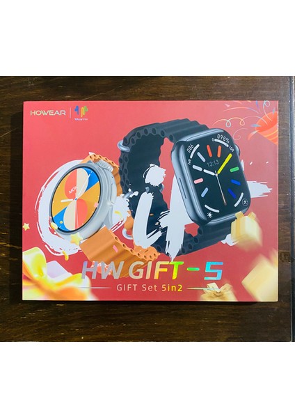 Howear Hw Gıft-5 5in2 Bay Bayan Akıllı Saat Hediye Seti | 2 Saat + 5 Kordon + Manyetik Şarj modelleri