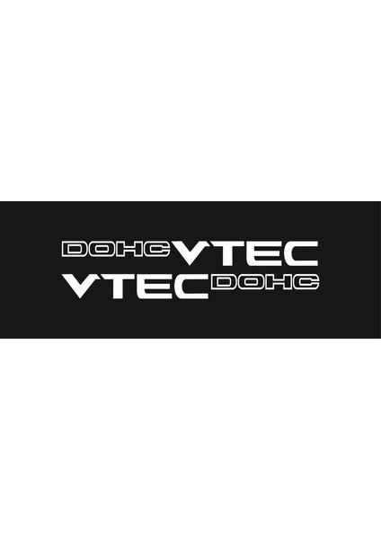 Honda Vtec Dohc Sticker 2 Adet Kapı Sağ&sol Etiket fiyatları