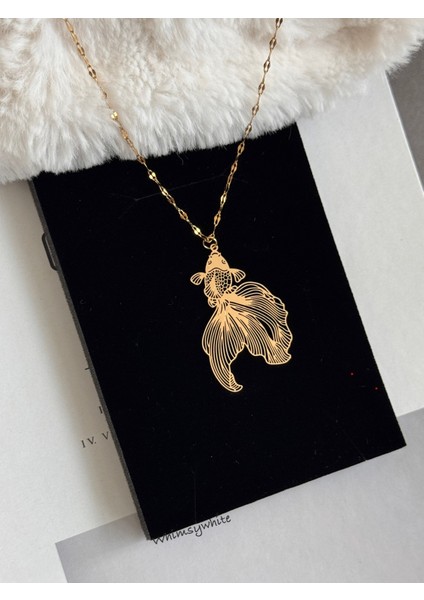 Beta Balık Çelik Şans Kolye