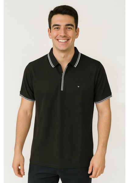 Zamur Men Slim Fit Erkek Kısa Kol Polo Yaka Tshirt - 7354
