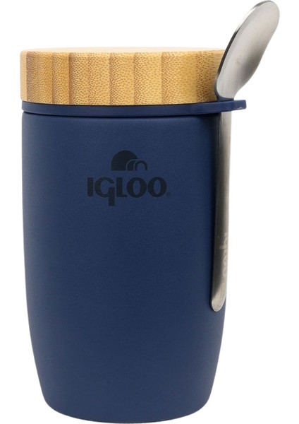 Çelik Yemek Termos - Igloo - Bamboo - 500 ml - Lacivert - 205789