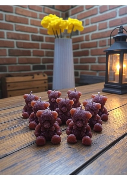 20 Adet Ayıcık Mum Kına, Söz, Nişan, Nikah, Düğün, Bebek, Babyshower, Doğum Günü Hediyelik Mumlar fiyatları