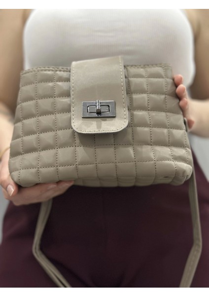 Kapaklı Kapitone Vizon Cilt Çanta modelleri